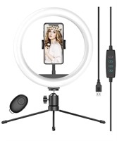 10" Selfie Ring Light with Tripod Stand & Phone