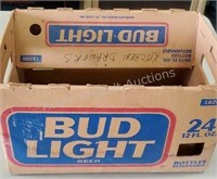Vintage Bud Light cardboard box