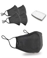 5 Pack Face Cover with 10 Carbon Filter,Washable