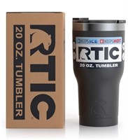 New RTIC Tumbler, 20 oz, Black, Insulated Travel