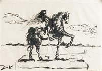 Salvador Dali Spanish Surrealist Ink on Paper