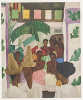 Diego Rivera Mexico Modernist Signed Litho 71/75
