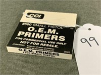 99. CCI Mag Primer #550 Small Pistol, Box of 100