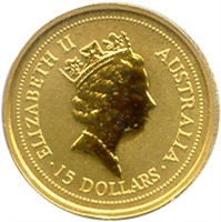 2000: Australian 15 Dollar .999 Fine Gold Kangaroo