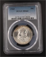 1960 - PCGS MS64 Franklin Silver Dollar