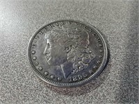 1896 Morgan silver dollar