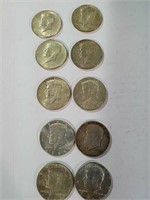 10- 1964 Kennedy half dollars