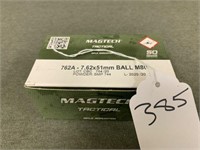 385. Mag Tech 7.26A-7.62x51mm Ball M80, 50 Rnd