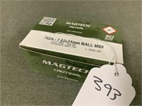 393. Mag Tech 7.26A-7.62x51mm Ball M80, 50 Rnd