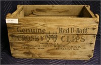 VINTAGE ADVERTISING SHIPPING CRATE