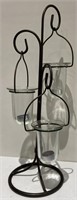 Metal and Glass Candleholder