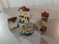 Ceramic miniature houses made in England
