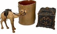 Handcrafted Camel and Pottery