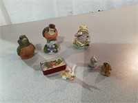 Beatrix Potter Jeremy Fisher figurine and other