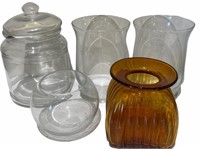 Glass Vases and Canisters