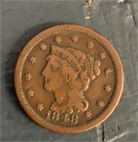 1848 Large Uncirculated Penny