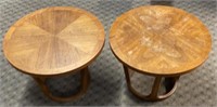 (2) Lane Acclaimed Round MCM Tables
