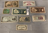 Lot of World Military/War Bank Notes