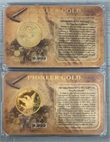 (2) Pioneer Gold Certified Tributes