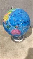 8” Illuminated World Globe With Day & Night View