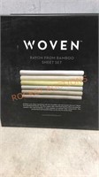 Woven Bamboo Sheet Set, Queen