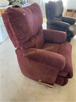 Burgandy Upholstered La-z-boy Recliner