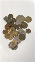 Lot of misc foreign money coins