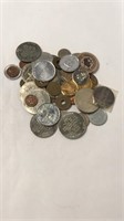 Large Lot of misc US and foreign money coins ERTL