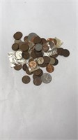 Lot of misc US and foreign money coins - lots of