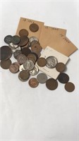 Lot of misc US and foreign money coins -