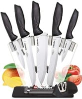 New Mueller Deluxe Knife Set With Block,