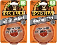 Gorilla Tough & Clear Double Sided Mounting Tape,