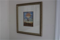 Two air balloon pictures approximately 18 in tall