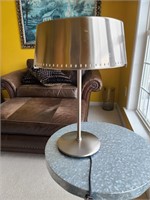 Stainless steel desk lamp with two small