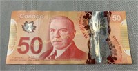 Canada 50 dollar radar note, billet radar à 4