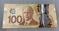 Canada 100 dollar radar note, billet radar à 3