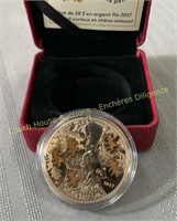 2017 $20 fine silver coin, Pièce de 20$ en argent