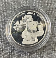 2001 Bonhomme de Neige silver proof 50 cents