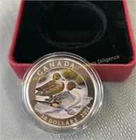 2014 $10 Fine silver coin, Pièce de 10$ en argent