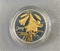 2005 Easter Lily 50-cent silver coin, Pièce de 50
