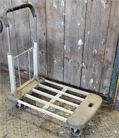 4 wheel alum cart - handle folds down