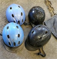 4 helmets