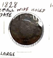 1828 Coronet Large Cent Coin