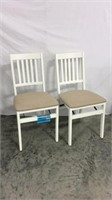 2 Stakmore folding wood chair