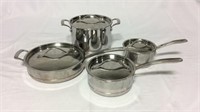 Kirkland 8 pc tri-ply stainless cookware