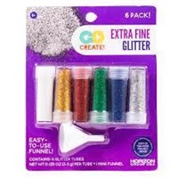 Go Create Extra Fine Glitter 6 piece pack