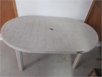 OVAL PATIO TABLE 55X35X29 INCHES