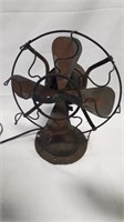 ANTIQUE METAL INDUSTRIAL DESK FAN