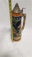 19" VERY TALL GERMAN BEER STEIN