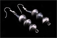 Navajo Gerald Mitchell Sterling Pearl Earring Set